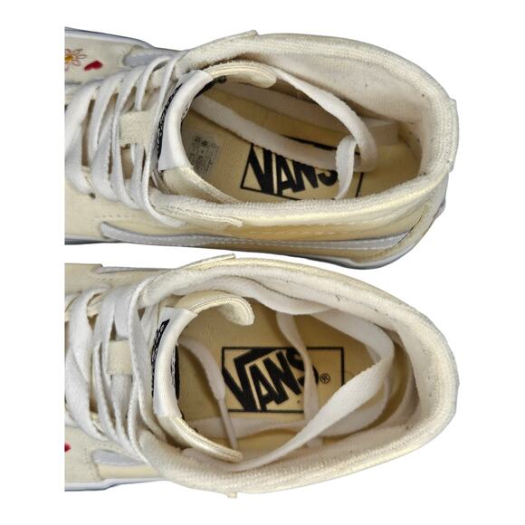 VANS SK8-HI TAPERED PLATFORM LACE UNISEX MEN 4 = WOMEN 5.5 SHOES FLORAL/HART NEW - Picture 7 of 9